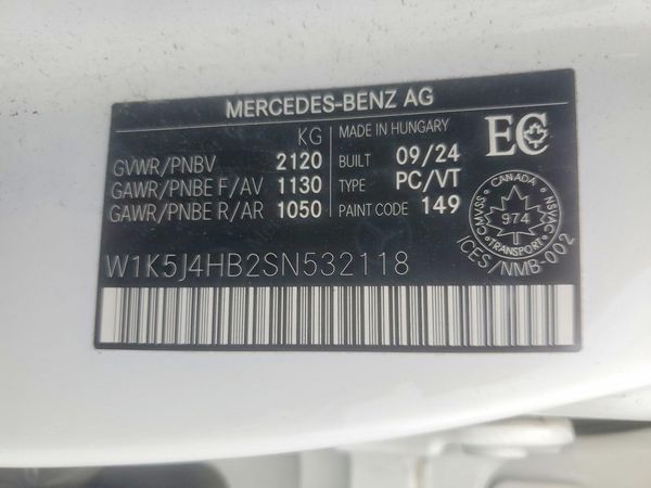 2025 MERCEDES-BENZ CLA CLA 250 4MATIC