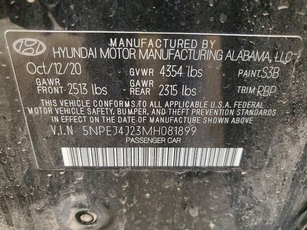 2021 HYUNDAI SONATA SEL Plus