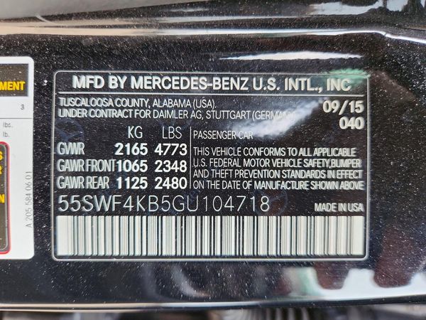 2016 MERCEDES-BENZ C C300-4M
