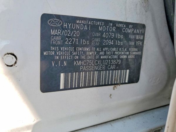 2020 HYUNDAI IONIQ SE