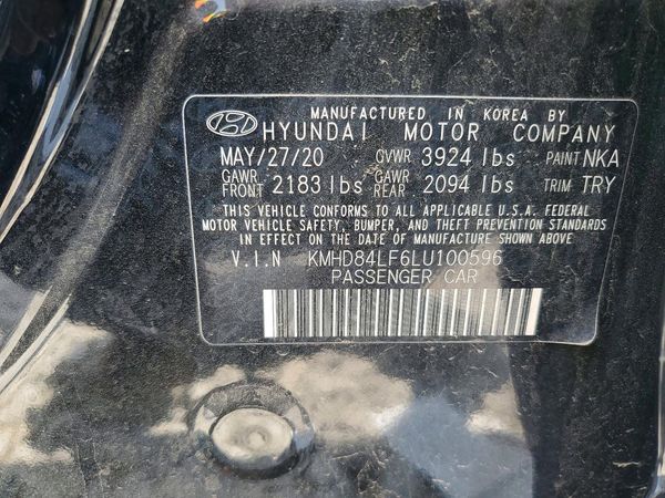 2020 HYUNDAI ELANTRA