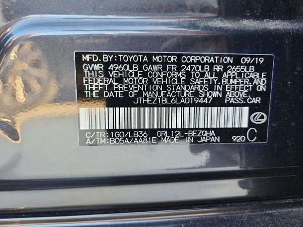 2020 LEXUS GS 350 F Sport