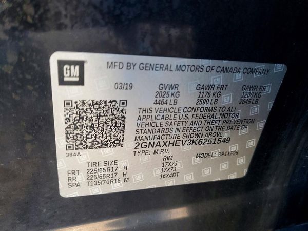 2019 CHEVROLET EQUINOX LS