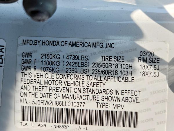 2020 HONDA CR-V EX-L