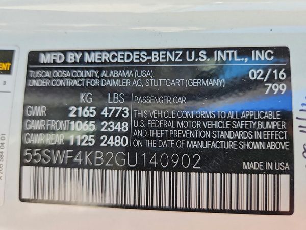 2016 MERCEDES-BENZ C C300-4M