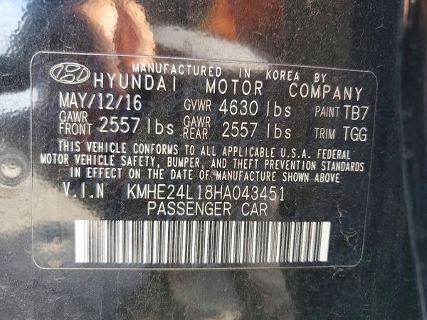 2017 HYUNDAI SONATA SE