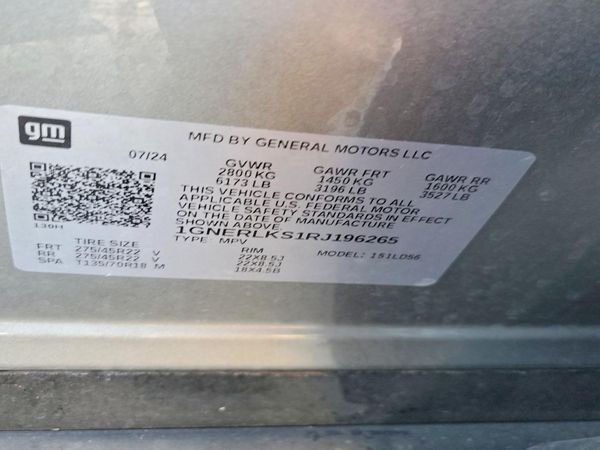 2024 CHEVROLET TRAVERSE RS