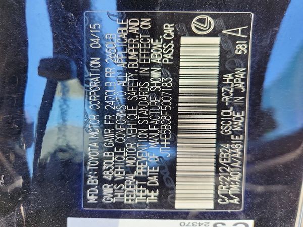 2015 LEXUS RC 350