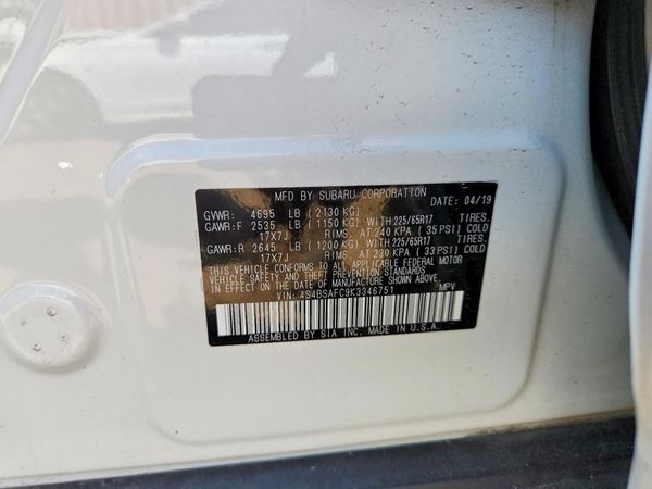 2019 SUBARU OUTBACK