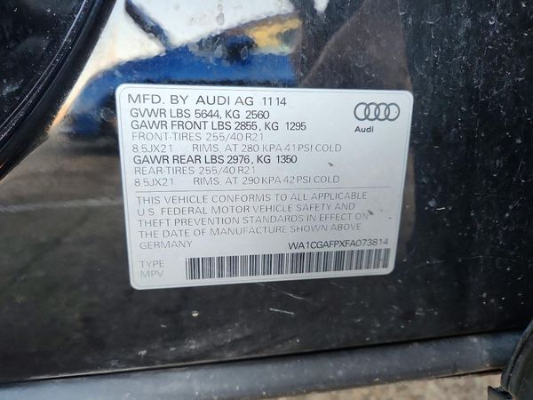 2015 AUDI SQ5 Premium Plus