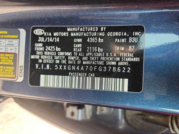 2015 KIA OPTIMA