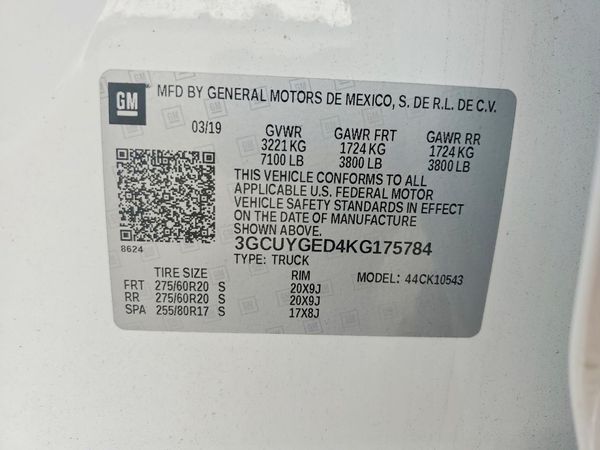 2019 CHEVROLET SILVERADO LTZ