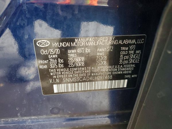 2020 HYUNDAI SANTA FE