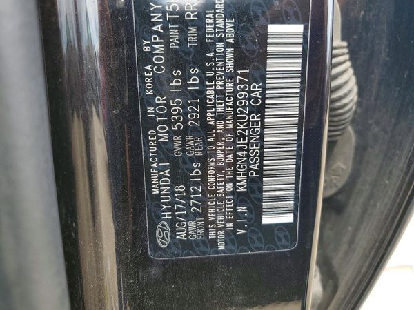 2019 GENESIS G80