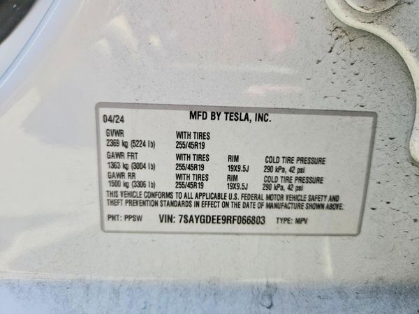 2024 TESLA MODEL Y