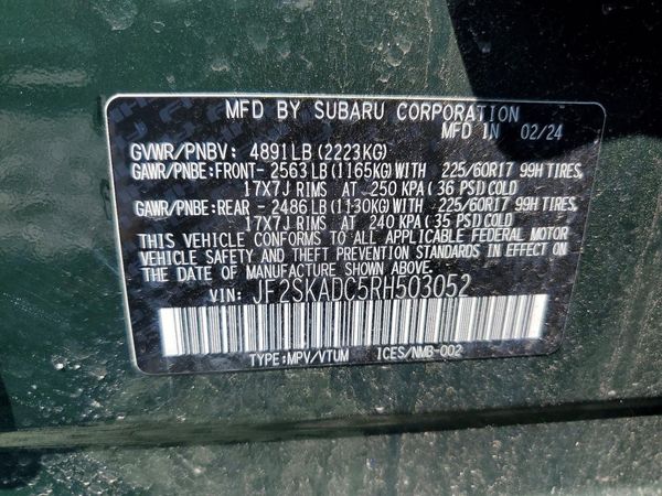 2024 SUBARU FORESTER Premium