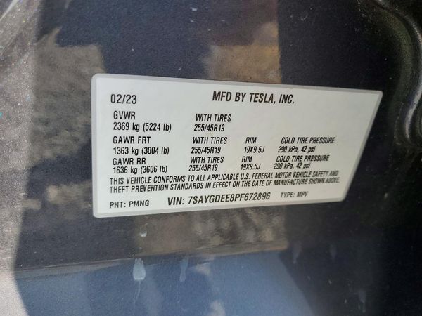 2023 TESLA MODEL Y