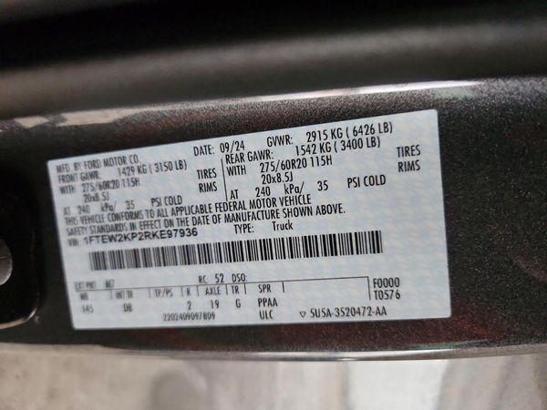 2024 FORD F150