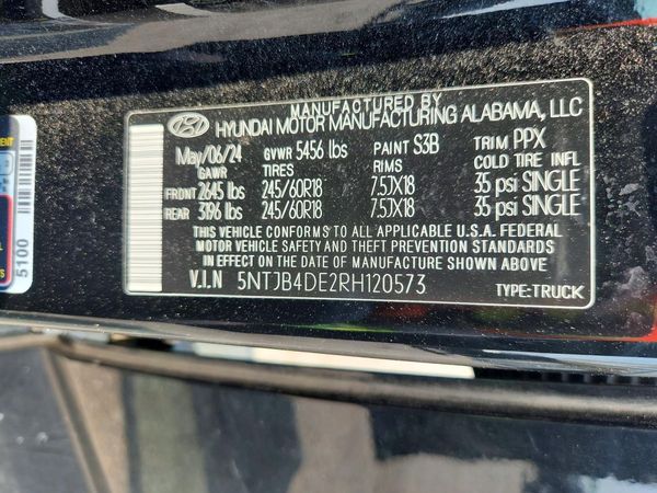 2024 HYUNDAI SANTA CRUZ SEL Base