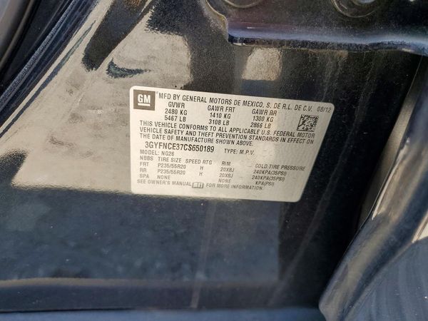 2012 CADILLAC SRX Premium — VINS