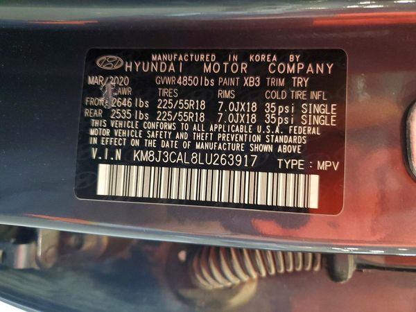 2020 HYUNDAI TUCSON