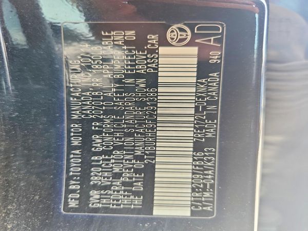 2015 TOYOTA COROLLA