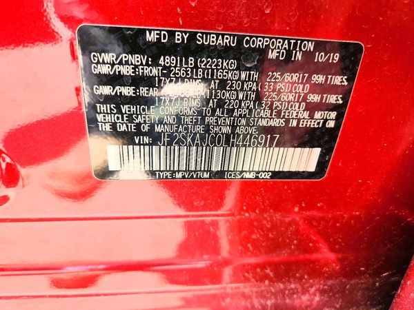 2020 SUBARU FORESTER Prm+ES+KA