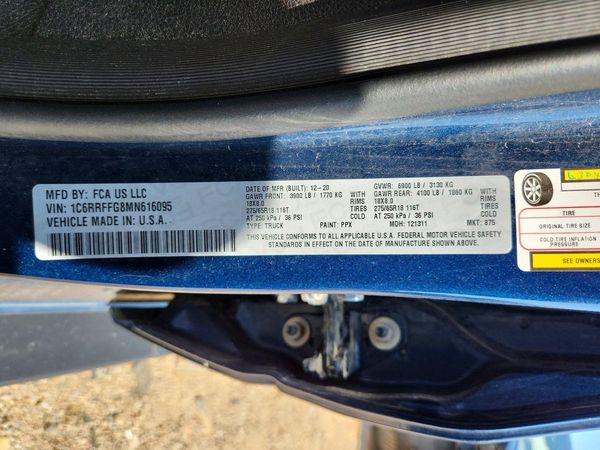 2021 RAM 1500 Big Horn, Lonestar