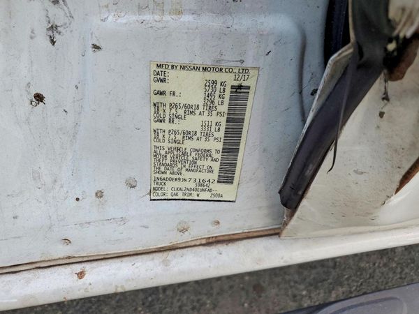 2018 NISSAN FRONTIER