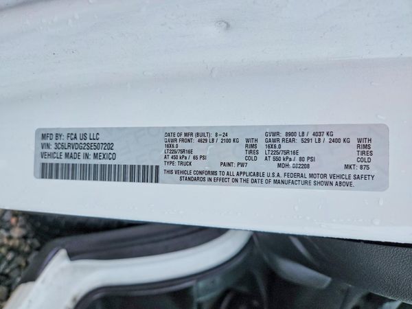 2025 RAM PROMASTER 2500
