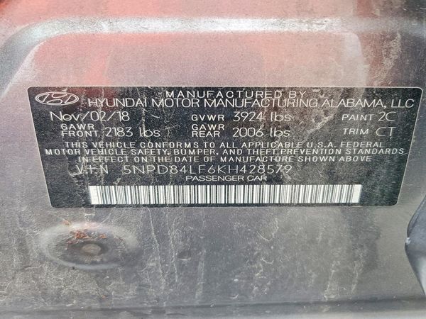 2019 HYUNDAI ELANTRA