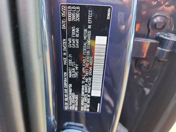 2022 VOLVO XC90 Momentum (excl S60) — VINS