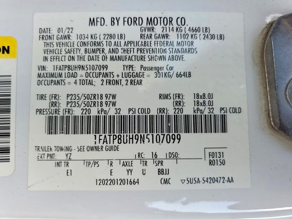 2022 FORD MUSTANG I4 Convertible