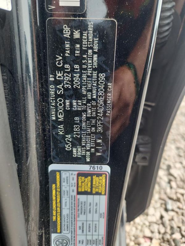 2024 KIA FORTE LX, LXS