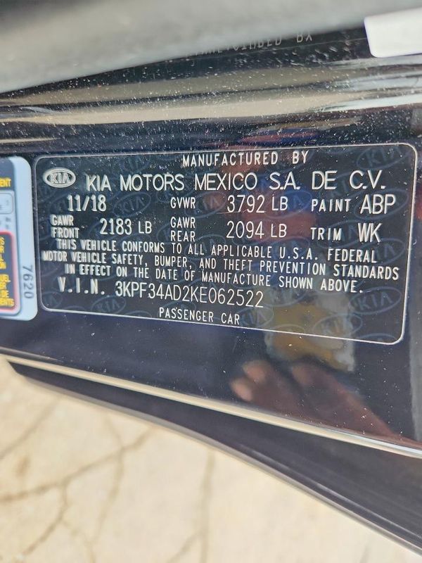 2019 KIA FORTE S/GT Line