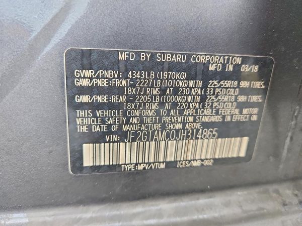 2018 SUBARU CROSSTREK Limited+NAVI+ES+BSD
