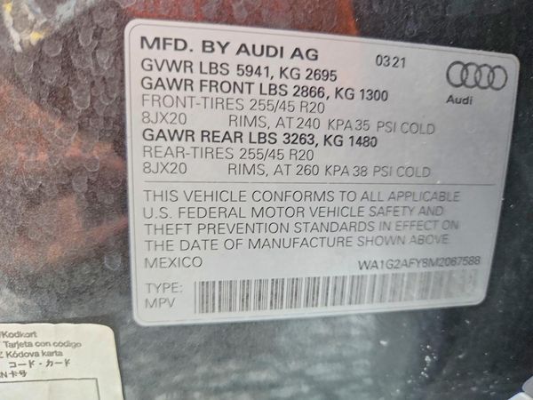 2021 AUDI Q5 E