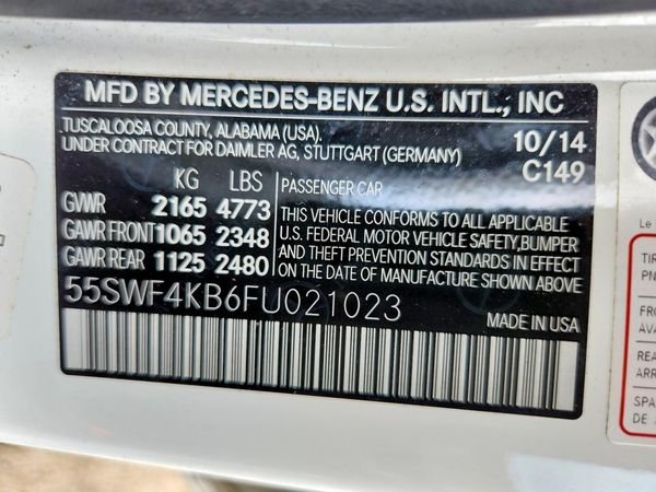 2015 MERCEDES-BENZ C 4-MATIC