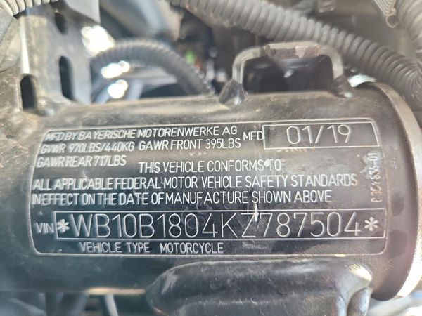 2019 BMW F 750