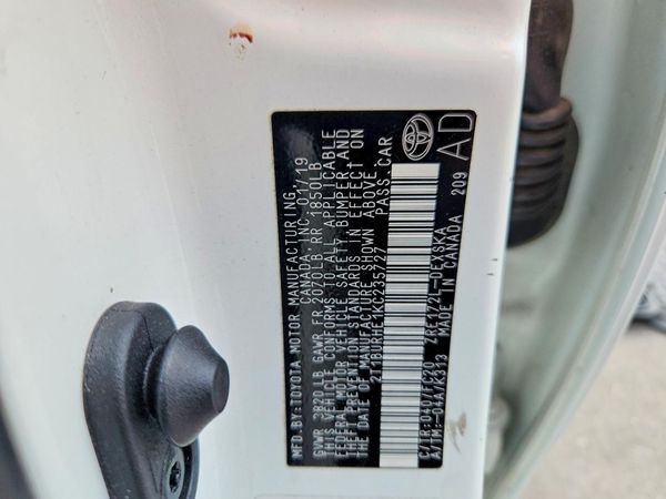2019 TOYOTA COROLLA L/LE/SE/XLE/XSE