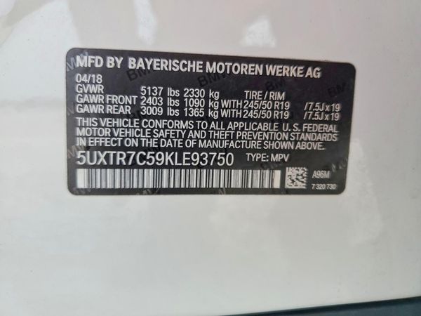 2019 BMW X3 sDrive30i