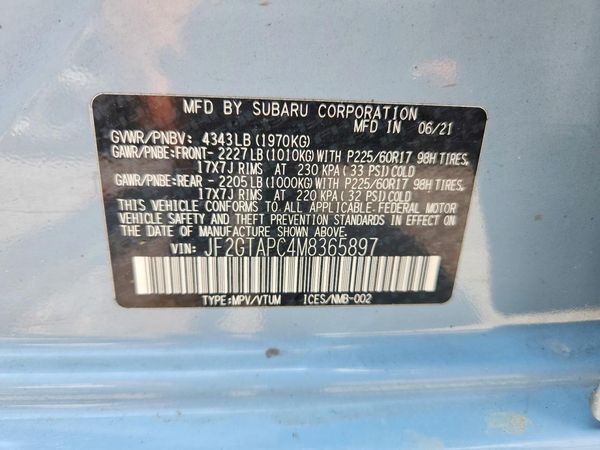 2021 SUBARU CROSSTREK