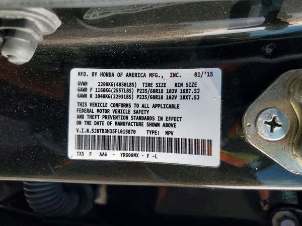 2015 ACURA RDX