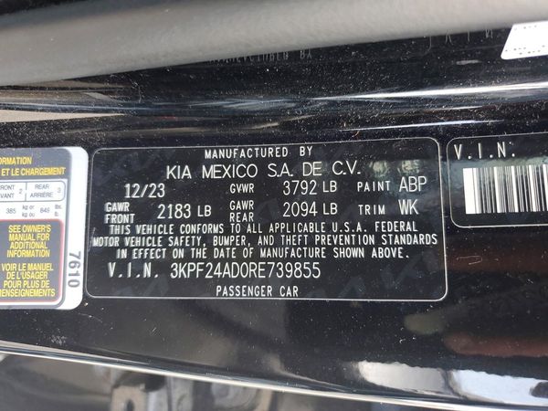 2024 KIA FORTE