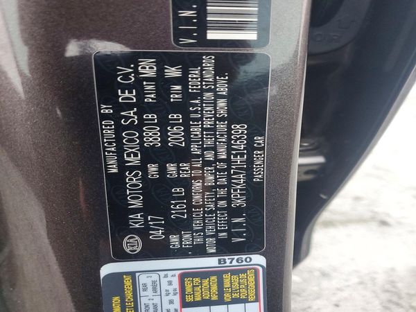 2017 KIA FORTE LX Base