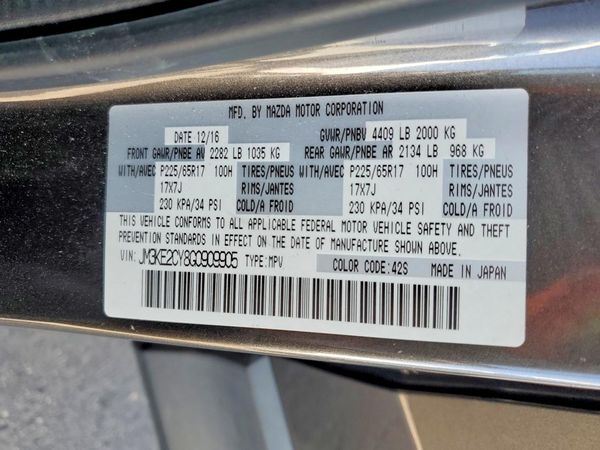 2016 MAZDA CX-5 Touring/GS