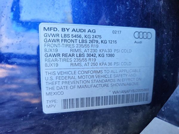 2018 AUDI Q5 quattro Premium