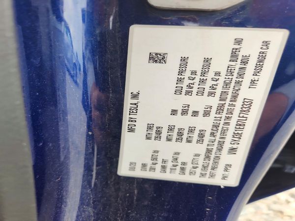 2020 TESLA MODEL 3