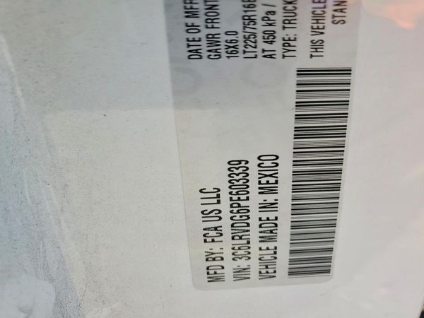 2023 RAM PROMASTER 2500 High Roof