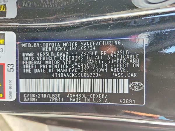 2025 TOYOTA CAMRY